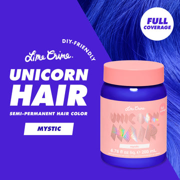 Lime Crime Tinte Unicornio para el Cabello Mystic: acabado hidratante gracias a acondicionadores.