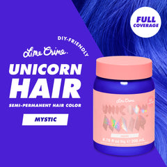 Lime Crime Tinte Unicornio para el Cabello Mystic: acabado hidratante gracias a acondicionadores.