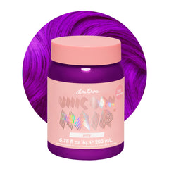 Lime Crime Unicorn Hair Dye Pony violeta: bote vibrante para teñido temporal.