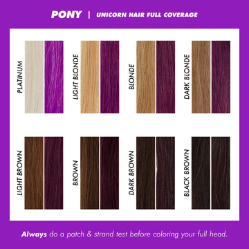 Lime Crime Unicorn Hair Dye Pony violeta: cuidado del cabello gracias a acondicionantes.