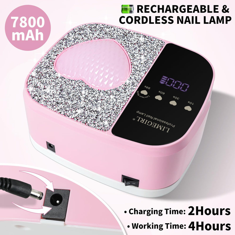 LimeGirl batería de 7800mAh, uso inalámbrico prolongado.