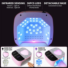 LimeGirl tecnología de curado dual para uñas con cobertura total.