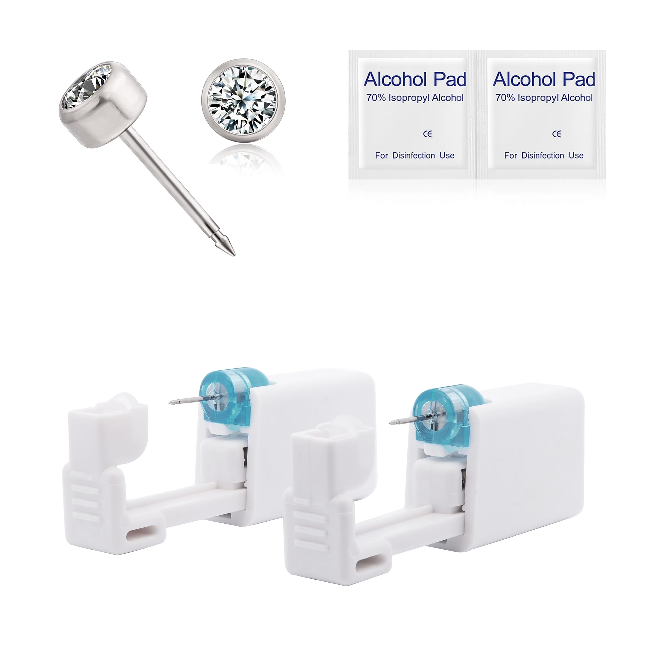 Limerencia kit de perforación de oreja Titanio G23 listo para uso doméstico seguro.