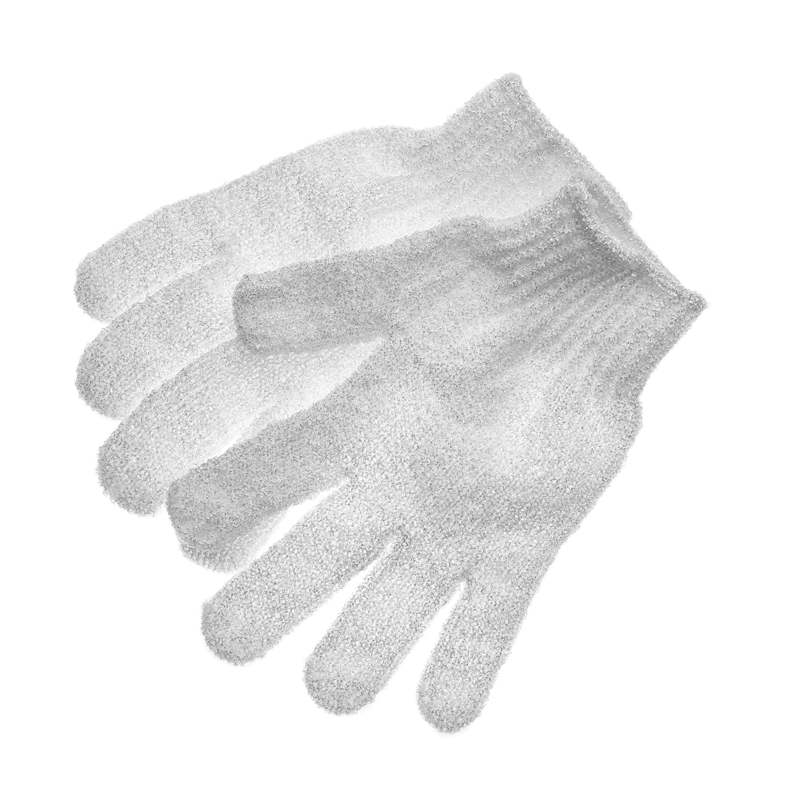 Linda guantes exfoliantes, colores-surtidos para una experiencia de ducha