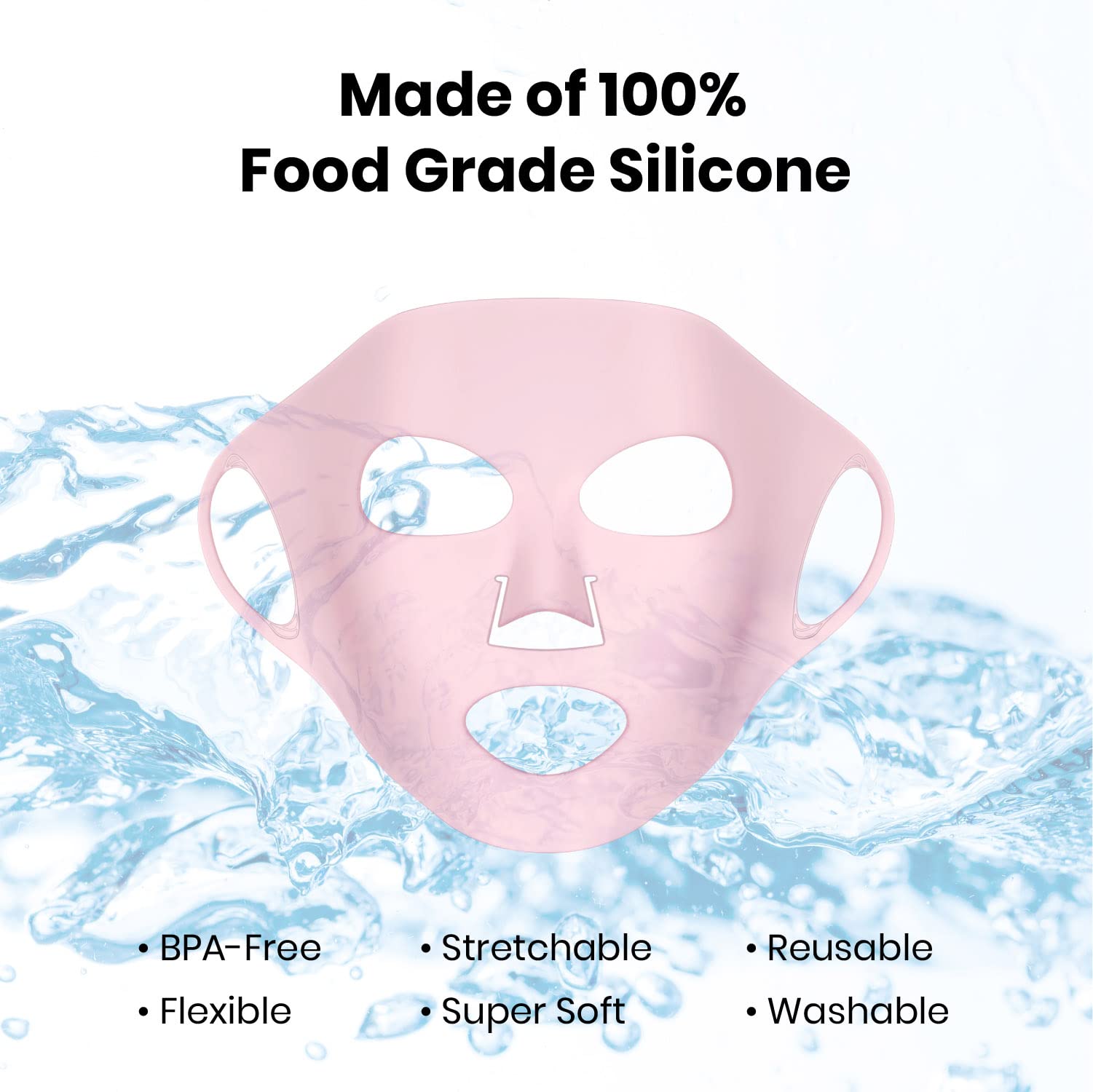 Lindo Silimask silicona grado alimentario, sin olor, sensación suave