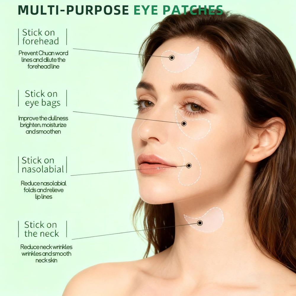 Lingyun parches ojos nutritivos con vitaminas para elasticidad de la piel.