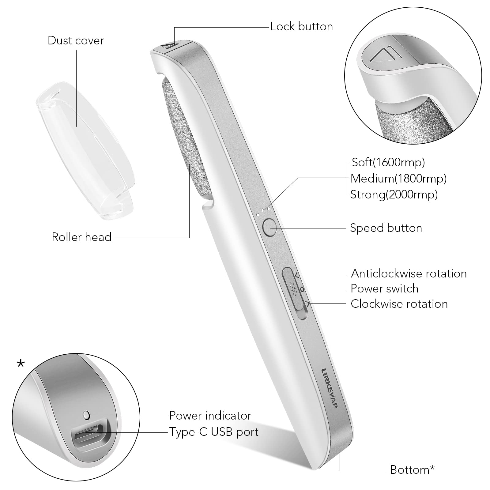LINKEVAP alimentation-batterie-rechargeable: liberté sans fil et longue autonomie.