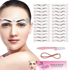 Linkinghome cejas: plantilla 24 formas para un acabado equilibrado.
