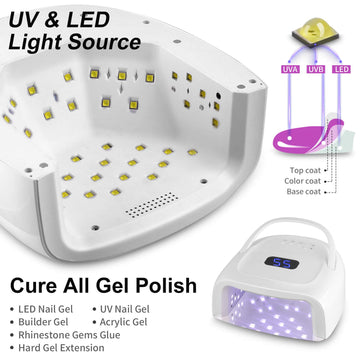 Linssy lámpara UV-60W con panel reflectante magnético para comodidad