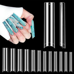 LIONVISION: conjunto de 504 piezas de uñas cuadradas 3XL para looks largos y versátiles.