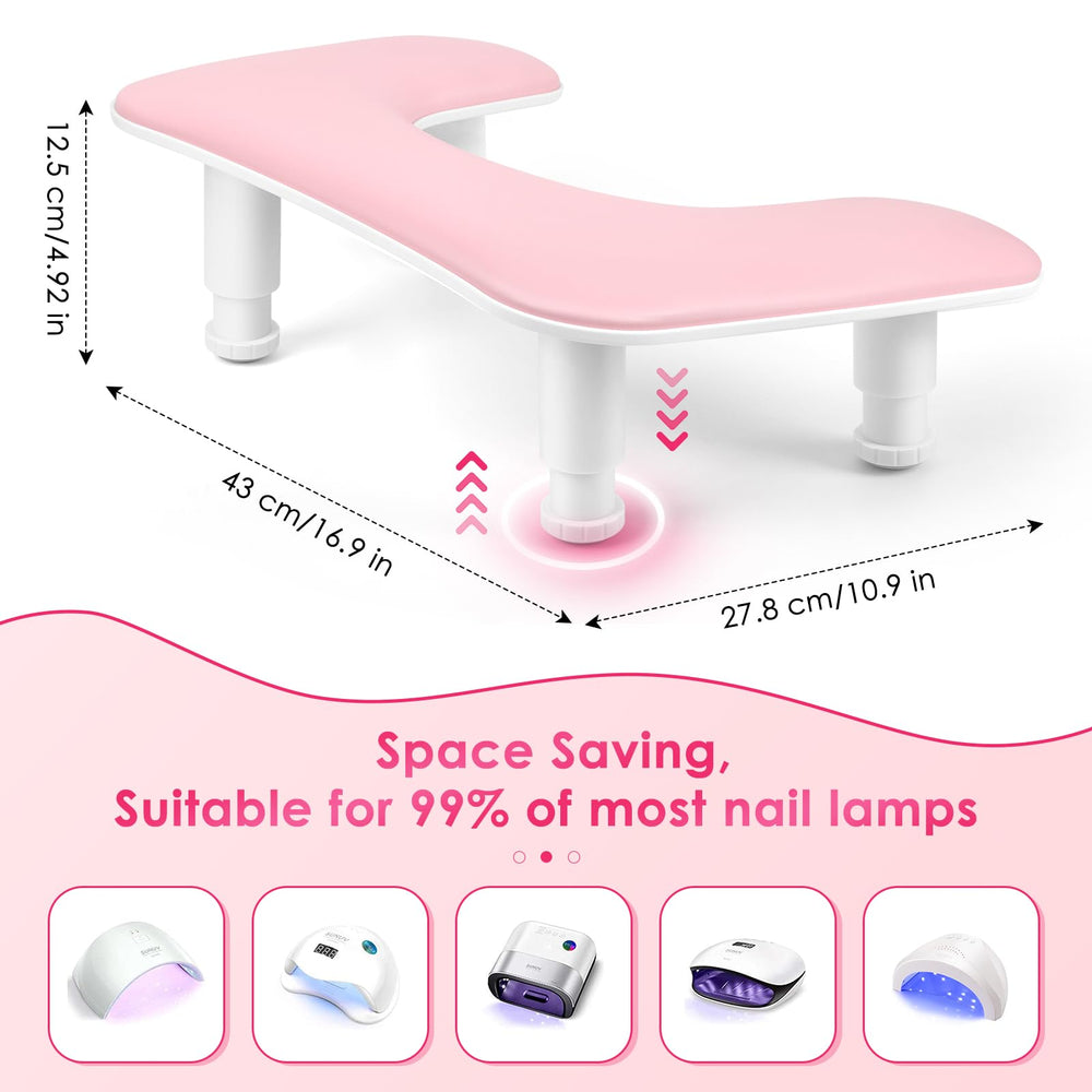LIONVISION Reposabrazos ergonómico para sesiones prolongadas de manicura