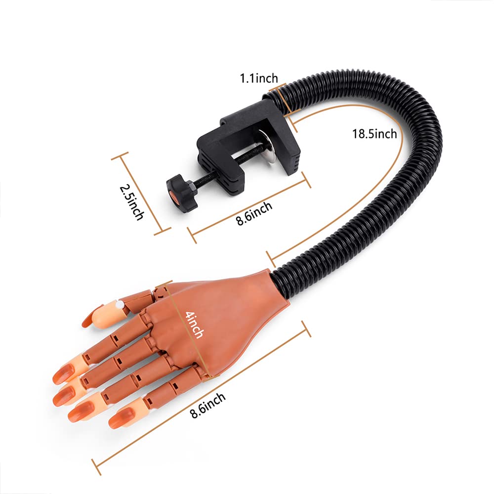 Kit completo de práctica LIONVISION para uñas, herramientas incluidas.