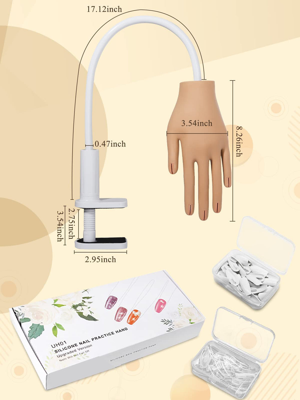 LIONVISON Regalo ideal para amantes de uñas y aprendizaje.