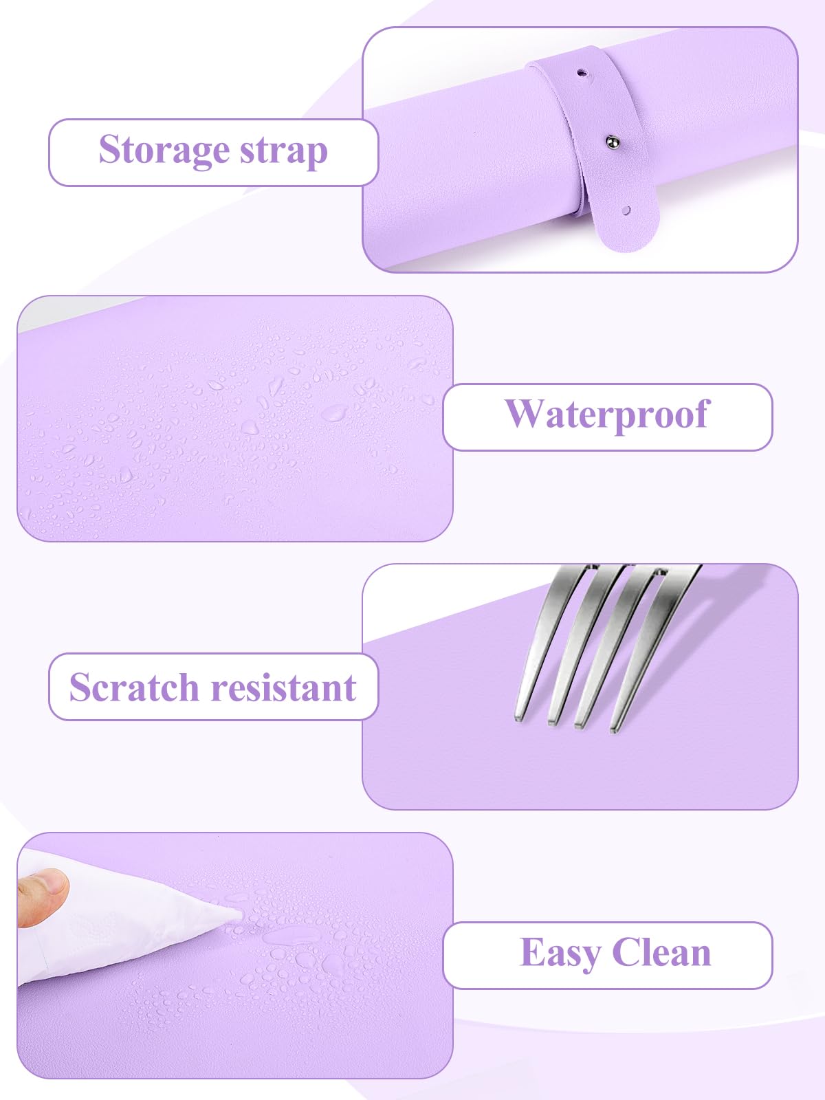 Superficie impermeable LIONVISION facilita limpieza y protege la mesa.