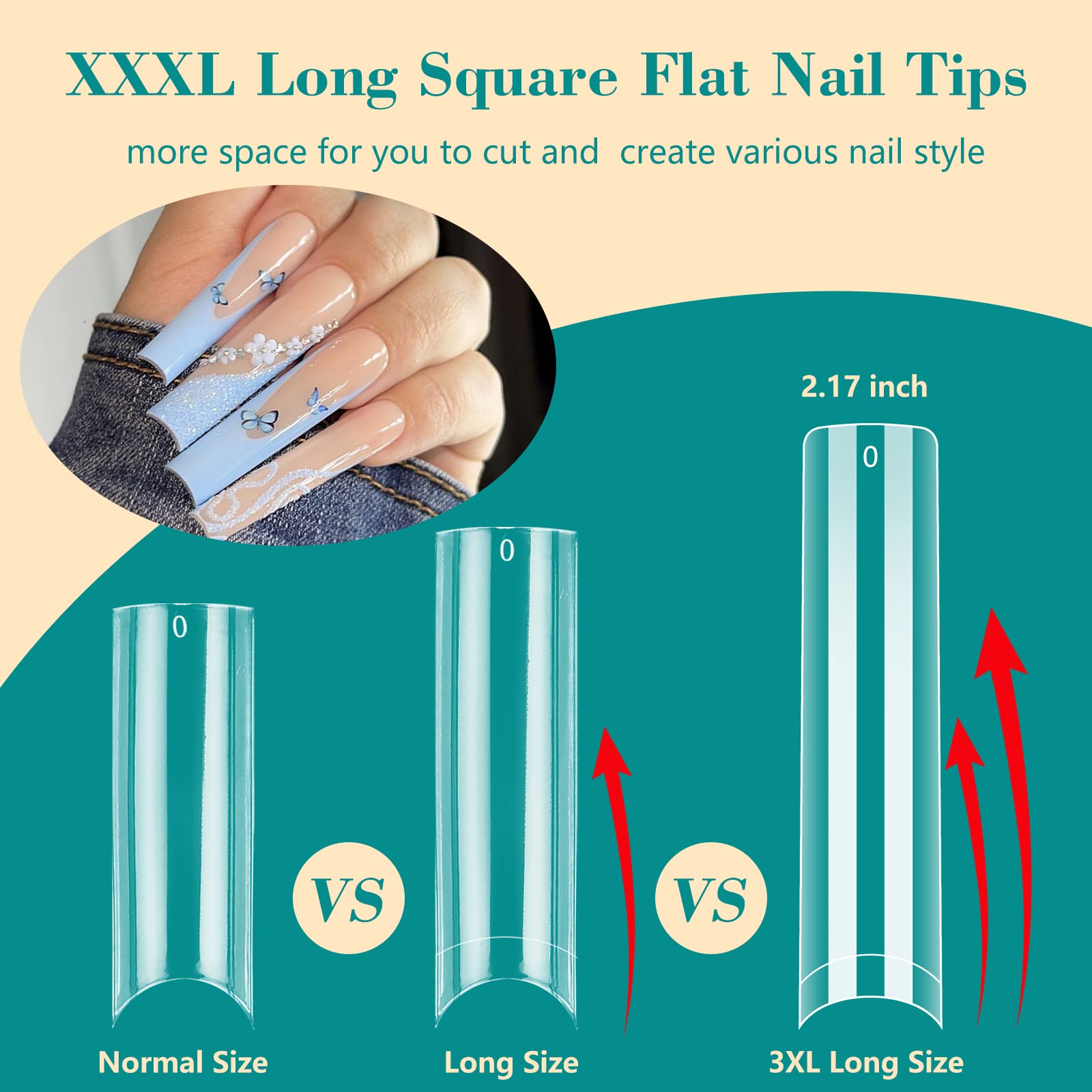 Longitud extra larga LIONVISION para estilos creativos de uñas