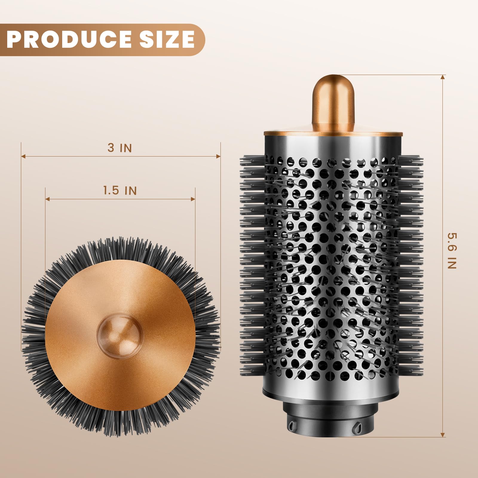 Liopif Airwrap cepillo voluminizador grande, volumen duradero en casa