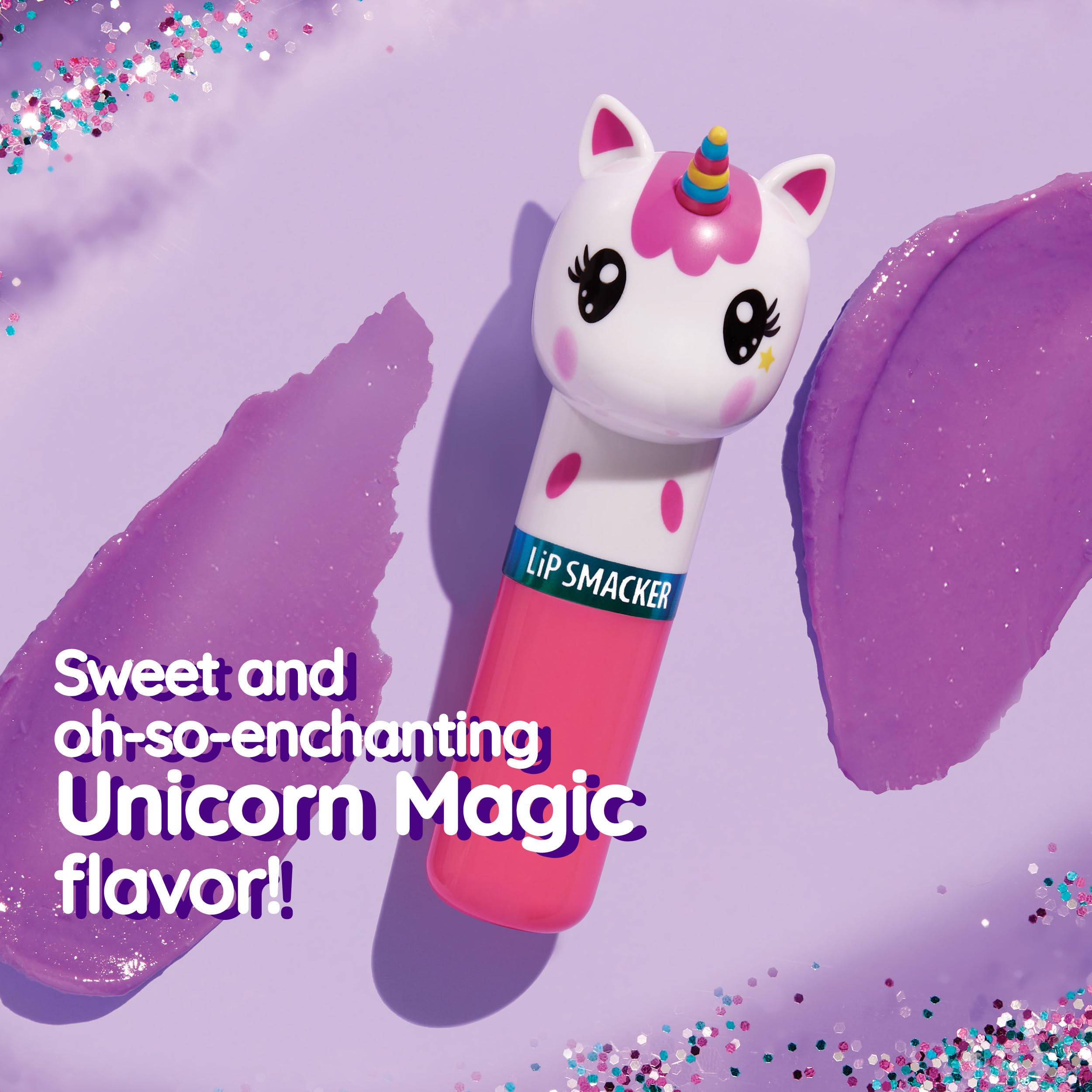 Lip Smacker Lippy Pals Unicorn empaque divertido con personaje, ideal para regalar.