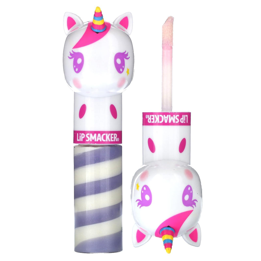 Lip Smacker Lippy Pals Unicornio Glaseado retrato, labios suaves con brillo ligero.