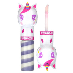 Lip Smacker Lippy Pals Unicornio Glaseado retrato, labios suaves con brillo ligero.