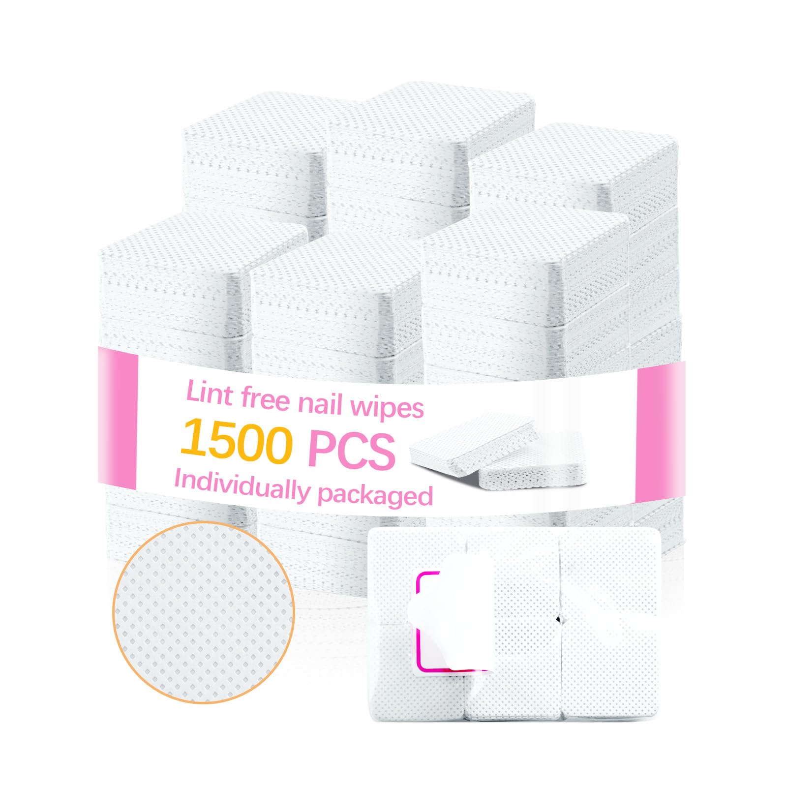 Lipetol: toallitas uñas sin pelusa 1500, ideal para retirar esmalte sin dejar pelusa.