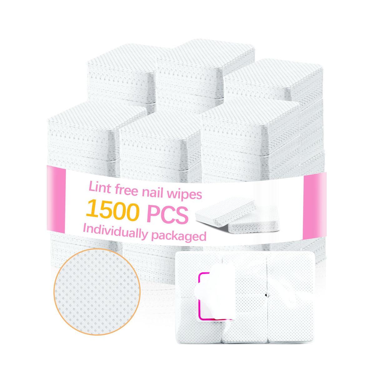Lipetol: toallitas uñas sin pelusa 1500, ideal para retirar esmalte sin dejar pelusa.
