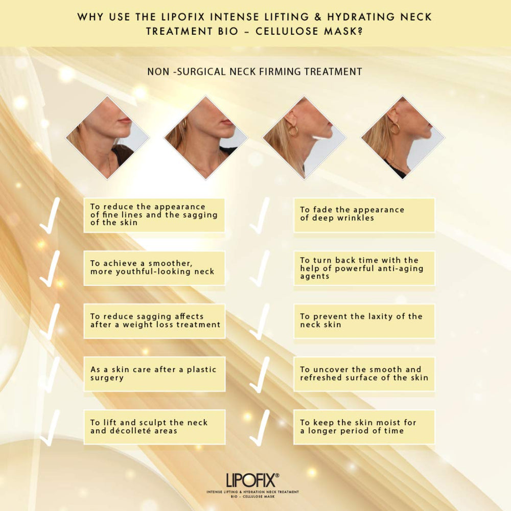 LIPOFIX cuello firmeza impulso para piel más tensa y elástica.