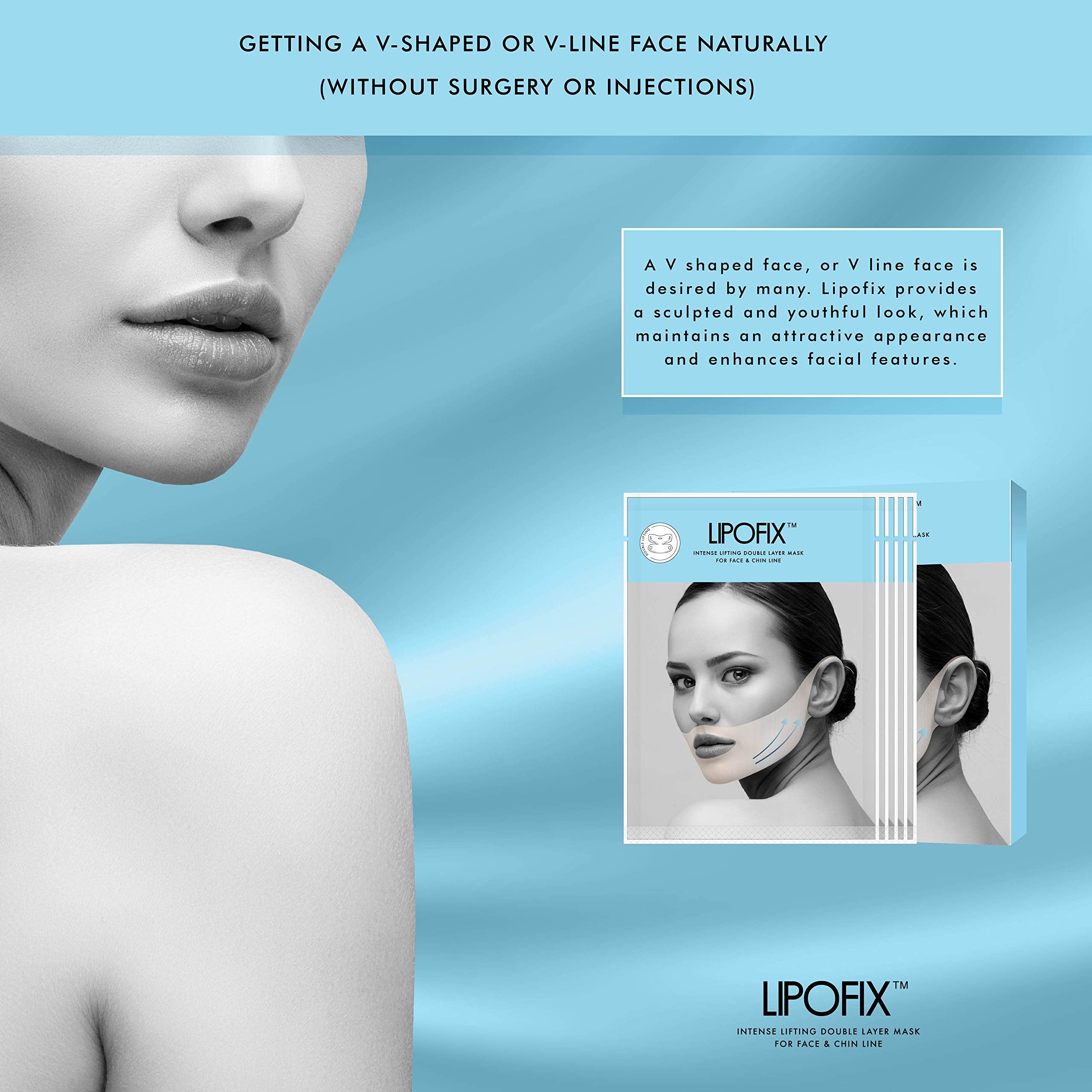 LIPOFIX Lift & Firm: contorno del cuello más visible tras uso regular.