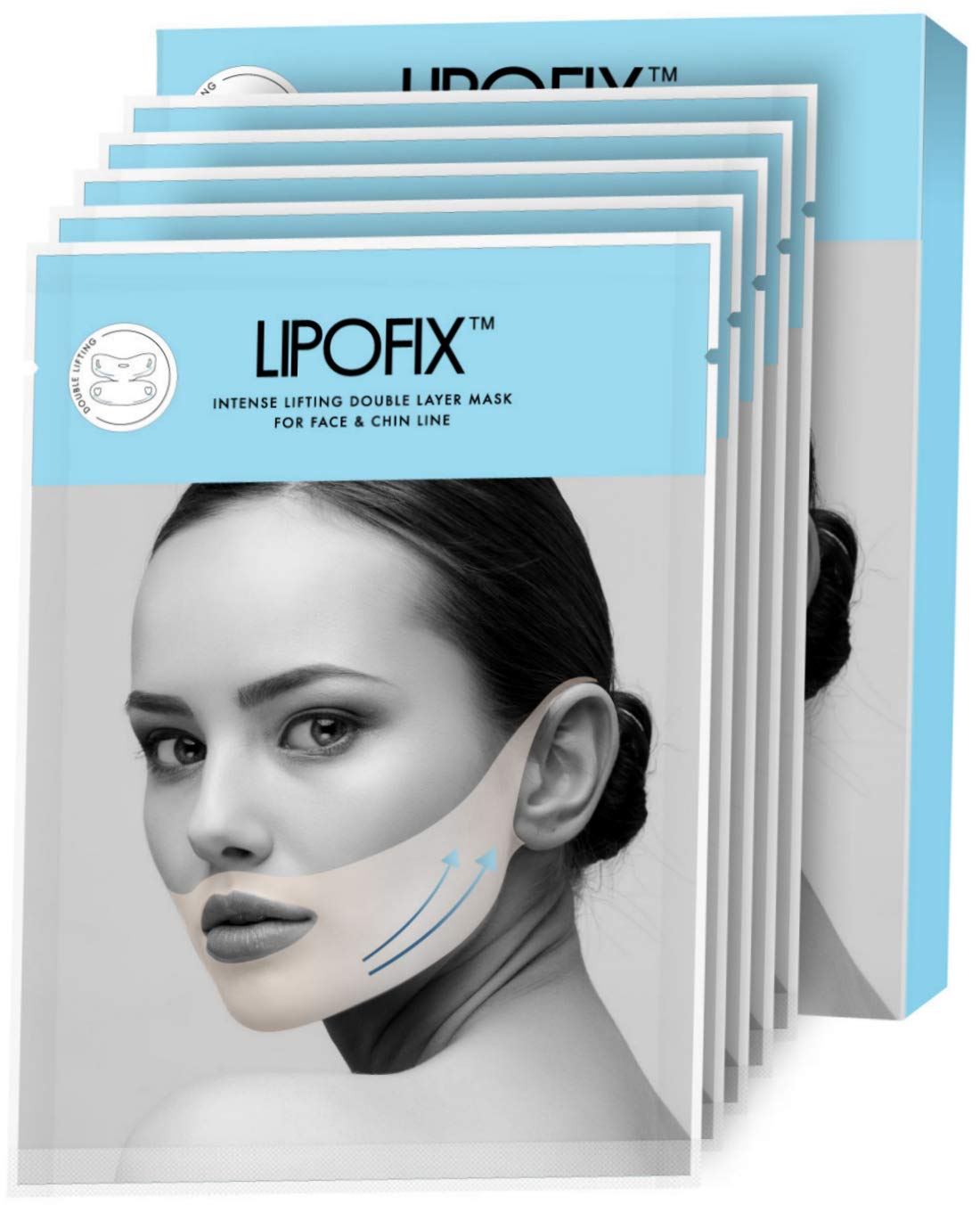 LIPOFIX Lift & Firm: empaque elegante para el cuidado del cuello y mandíbula.