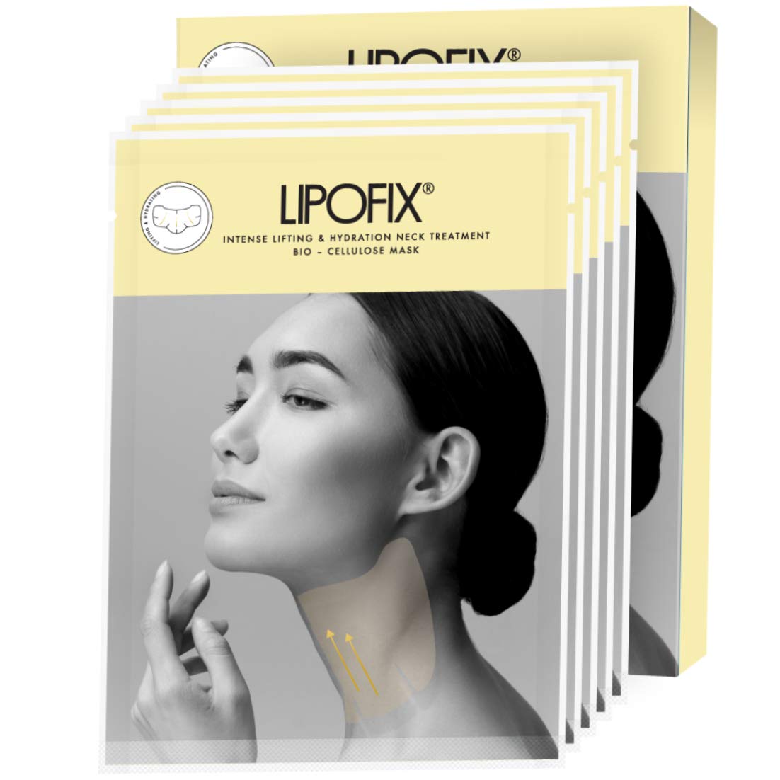 Mascarilla LIPOFIX para cuello levanta y hidrata para firmeza.