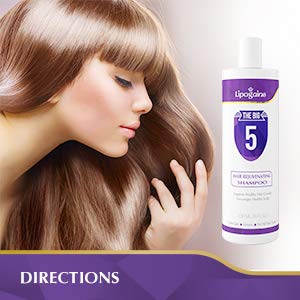 Lipogaine Big 5 packaging emphasizes color-safe formula.