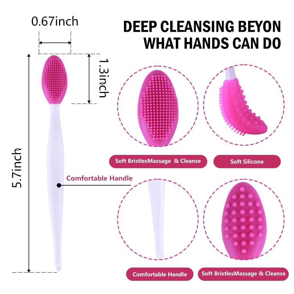 Lipxantiom cepillo limpieza facial silicona sin fricción.
