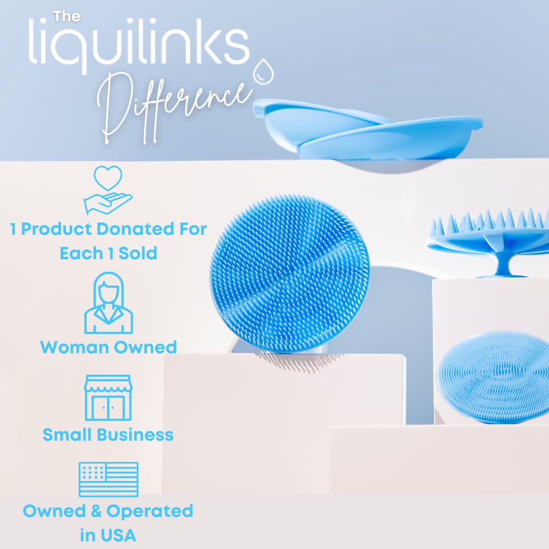 LiquiBands protege ropa y accesorios durante el lavado del cabello.
