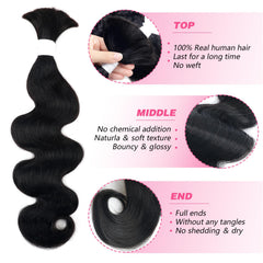 Liqusee 18-inch bundle closeup highlights clean unprocessed Brazilian hair and smooth texture for lasting color and styling.
