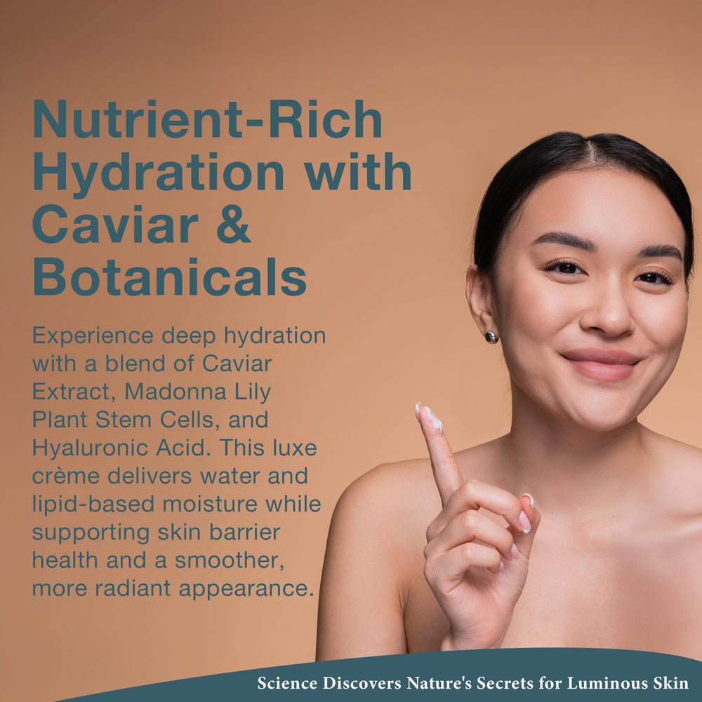 Lira Clinical BIO Caviar Creme textura lujosa para piel suave y nutrida.