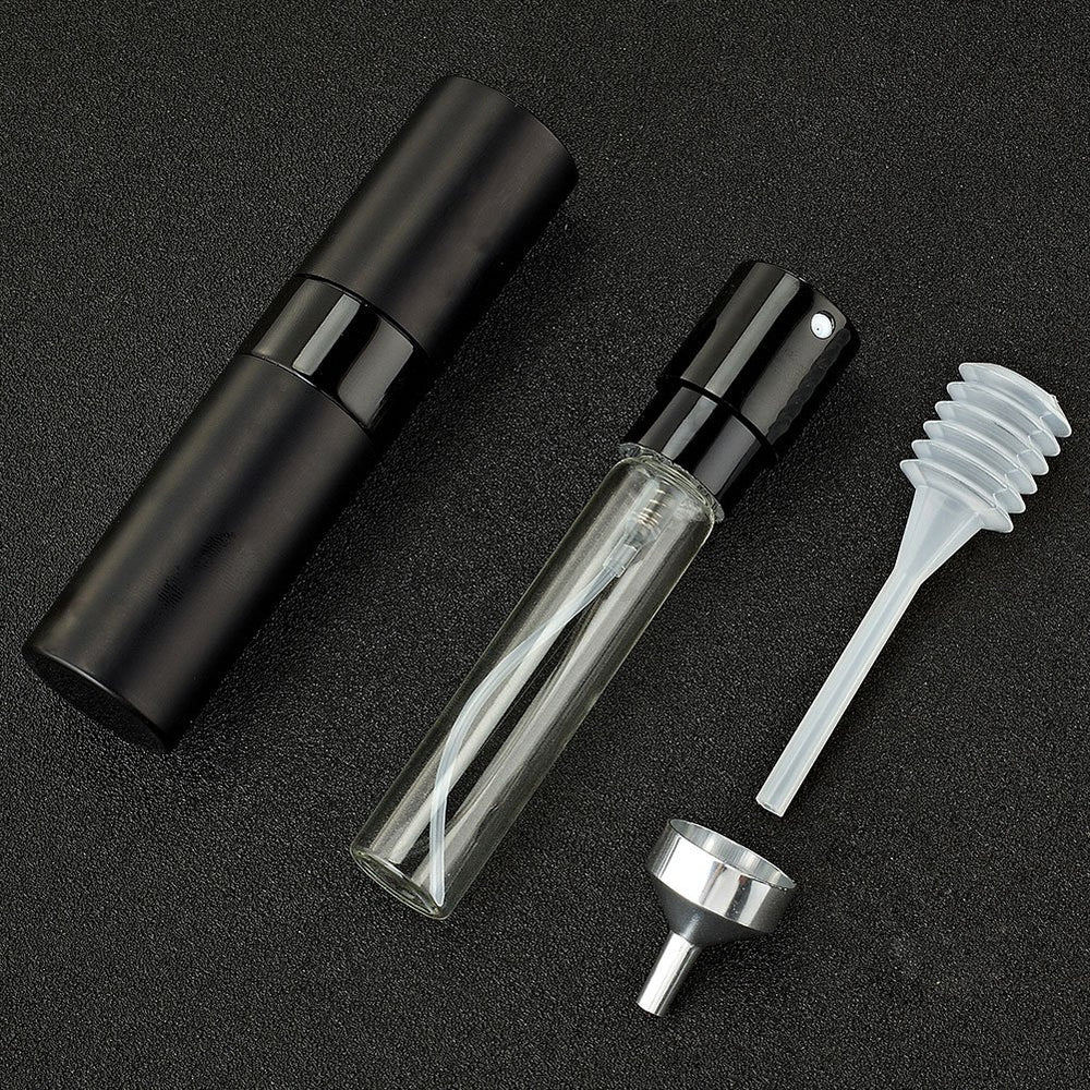 LISAPACK botella de vidrio miniatura recargable para fragancias
