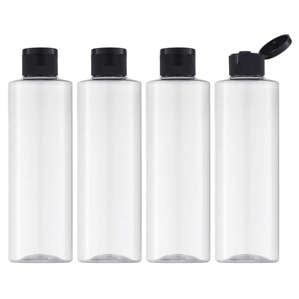 LISAPACK botellas de viaje 250 ml con tapa abatible para llevar cremas y tónicos