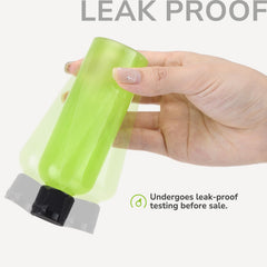 LISAPACK botellas de viaje con tapa flip segura para viaje diario.