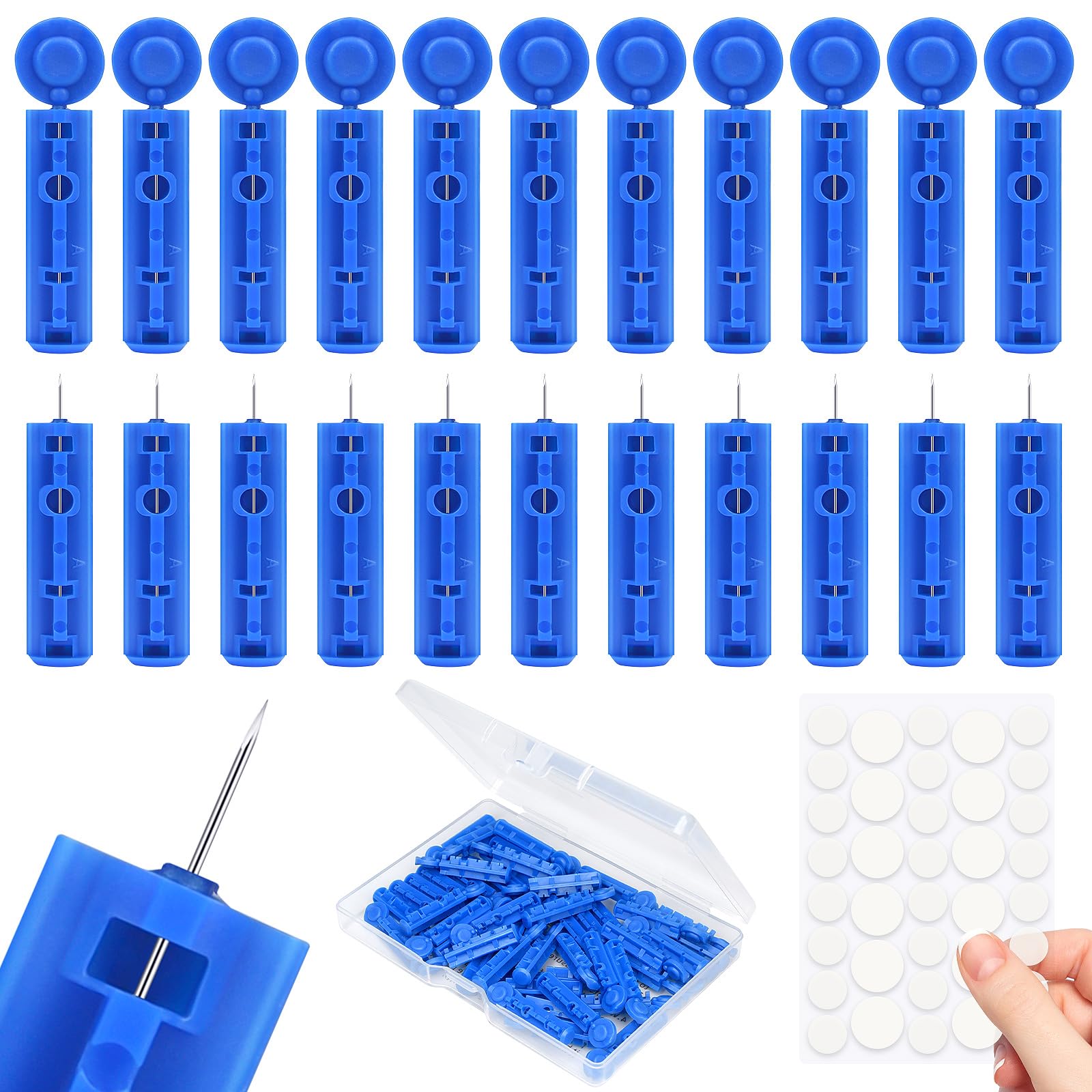 Aguja para Acné de Lishae: vista superior del conjunto completo para uso puntual.