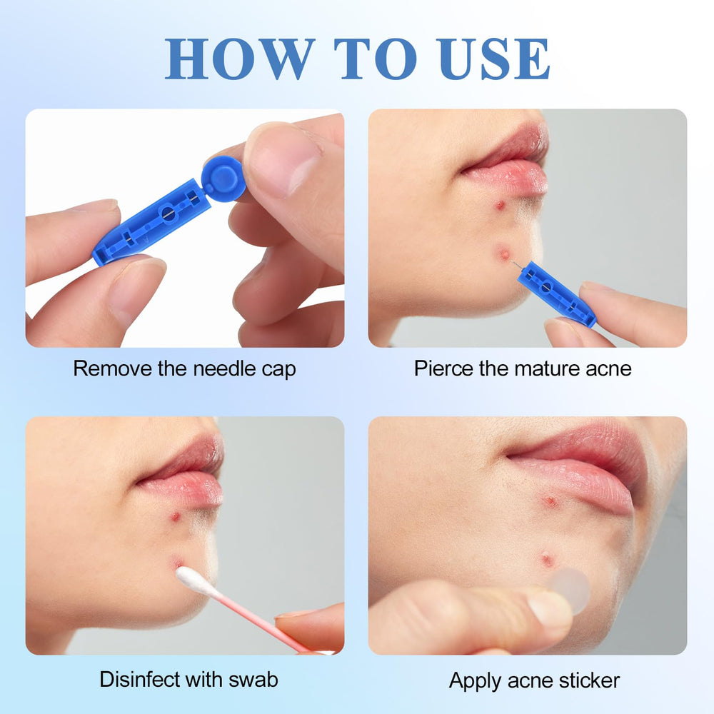 Parches hidrocoloides de Lishae: primer plano que ayuda a absorber impurezas.