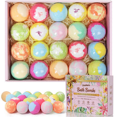 Bombas de baño Lisotera: set de 20 coloridas para un baño relajante