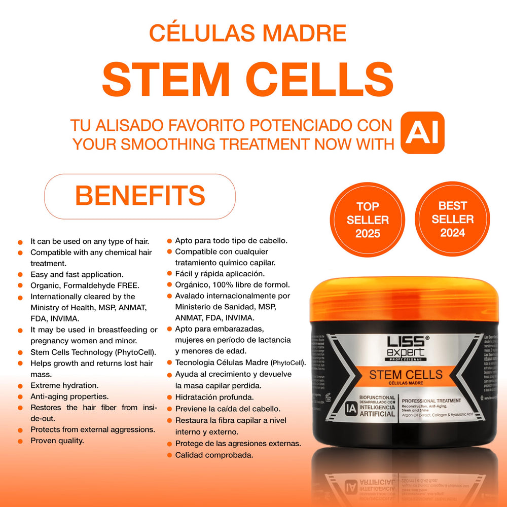 Cabello iluminado, suave y con brillo tras usar el tratamiento de Liss Expert Professional