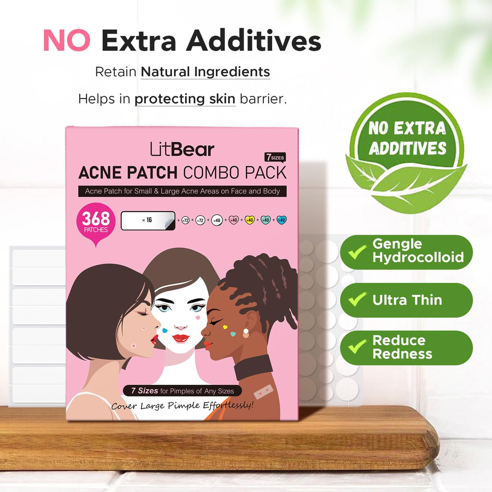 Colorful LitBear patches brighten skincare routine
