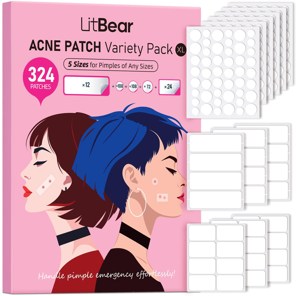 LitBear parches 8mm en piel para granos pequeños