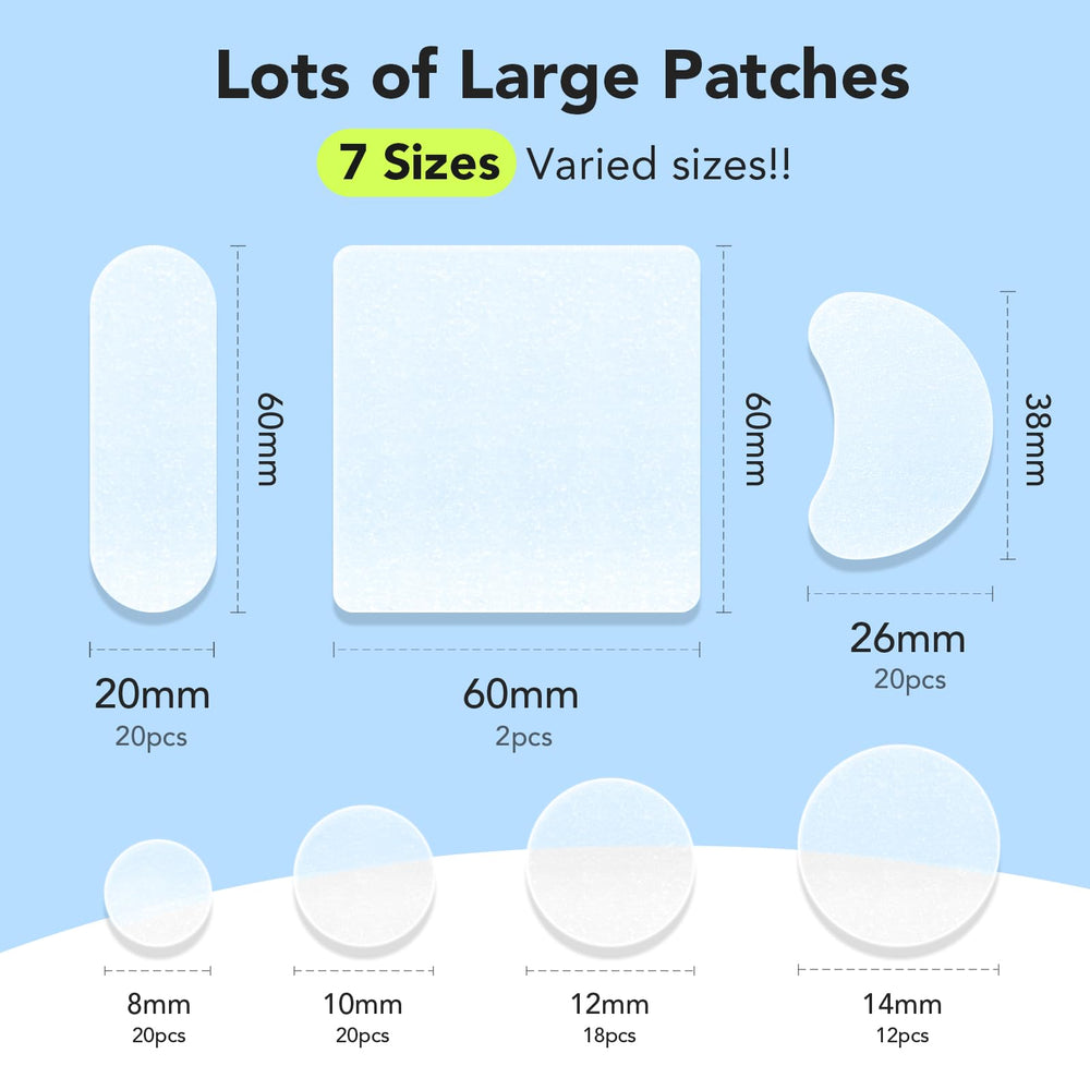LitBear parche hidrocoloide de 10 mm para áreas discretas, cómodo y eficaz contra irritaciones.