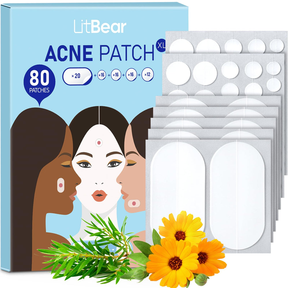 LitBear parches de acné de 8 mm para áreas pequeñas con buena adherencia
