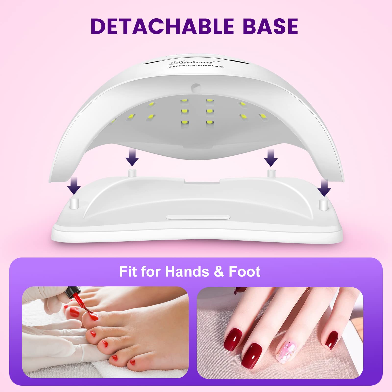 Liteland lámpara UV, disipación de calor para uso cómodo.