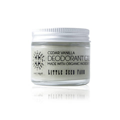 Ingredientes naturales Cedar Vanilla sin aluminio, ideal para piel sensible.
