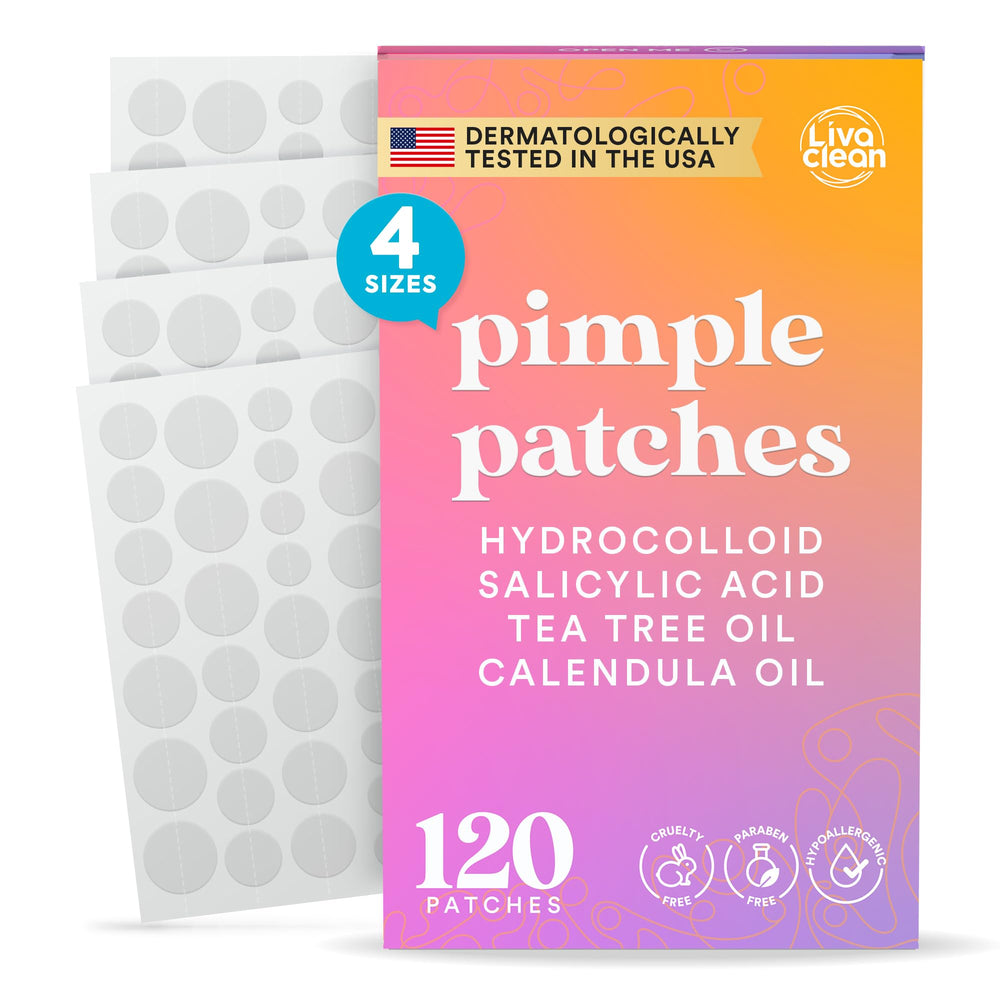Livaclean parches acne 120: absorben impurezas para piel más limpia.