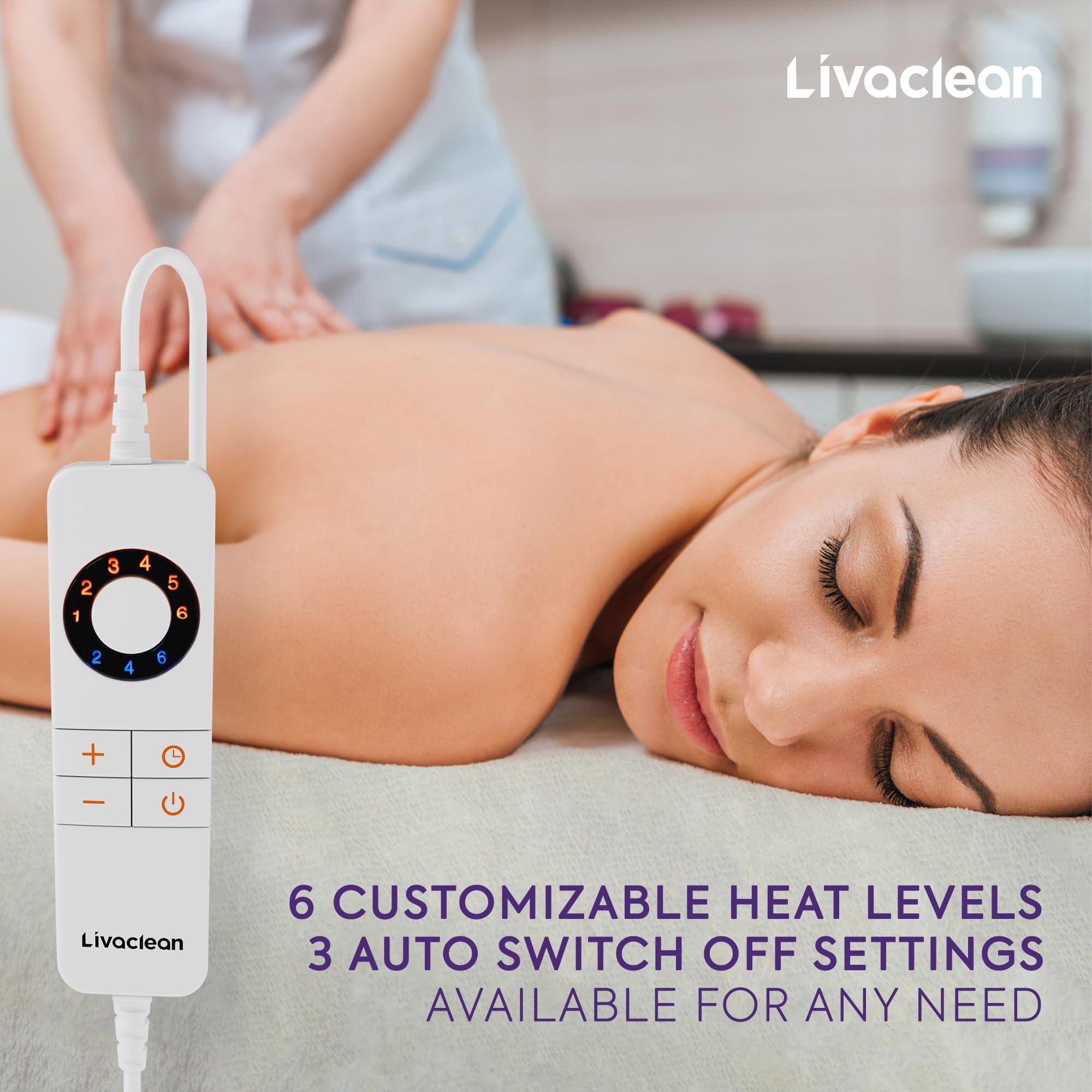 LivaClean doble hélice: calefacción estable para terapias prolongadas.