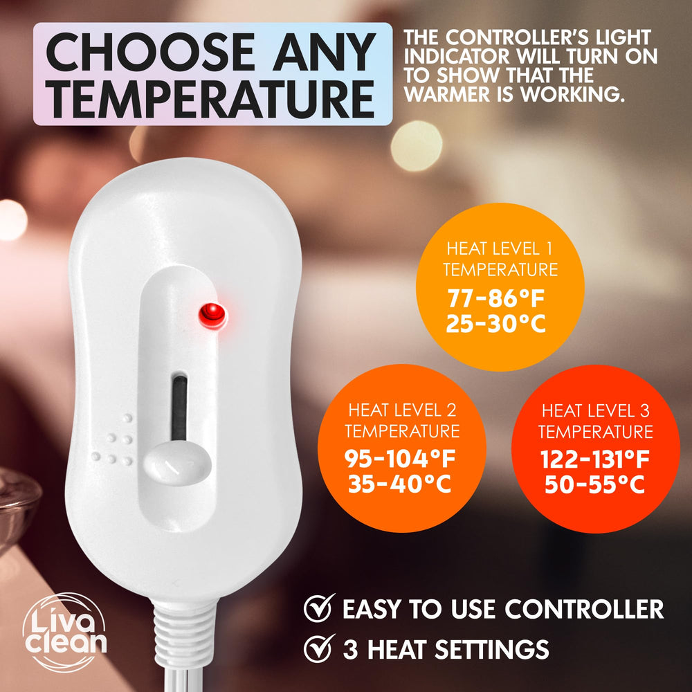 LivaClean fil chauffant double hélice assure une chaleur fiable.